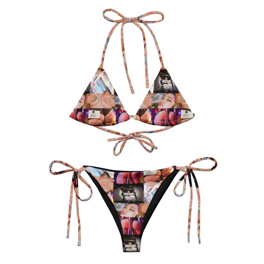 All-over vintage string bikini